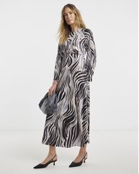 JD Williams - Satin Midi Tea Dress - Lyst