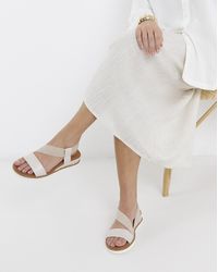 Heavenly Soles - Asymmetric Wedge Sandal Ex Wide - Lyst