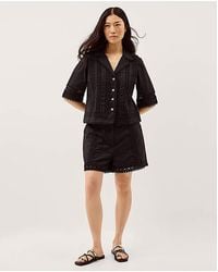 Monsoon - Irina Lace Trim Shorts - Lyst