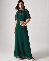Monsoon - Mona Angel Sleeve Maxi Dress - Lyst