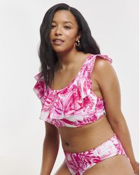 Figleaves - Figleaves Fiji Ruffle Detail Bikini Top - Lyst
