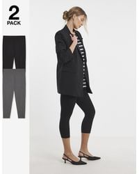 Simply Be - 2 Pack Cropped Jersey Leggings - Lyst