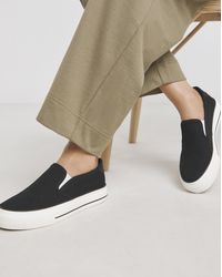 Simply Be - Slip On Canvas Trainer Extra Wide - Lyst