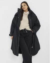 Simply Be - Fleece Lined Padded Parka Coat - Lyst