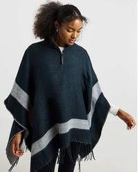 JD Williams - Funnel Neck Zip Up Poncho - Lyst