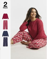 Simply Be - Celestial & Heart 2 Pack Pj Sets - Lyst
