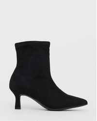 JD Williams - Kitten Heel Sock Boot Eee Fit - Lyst