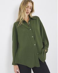 Simply Be - Bow Button Detail Shirt - Lyst