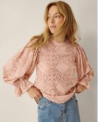 Monsoon - Imogen Lace Blouson Blouse - Lyst