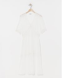 Simply Be - Lace Detail Longline Kimono - Lyst