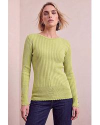 Roman - Roman Button Ribbed Longline Jumper - Lyst