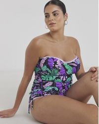Figleaves - Frida Bandeau Tankini Top - Lyst