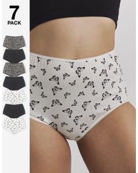 Pretty Secrets - 7 Pack Full Fit Brief - Lyst