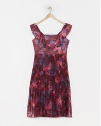 Chi Chi London - Chi Chi Floral Print Midi Dress - Lyst