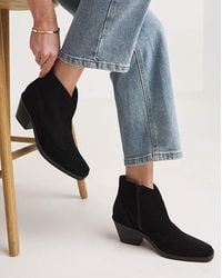 Simply Be - V Cut Western Ankle Boot Wide - Lyst