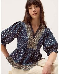 Monsoon - Stacee Print Jersey Top - Lyst