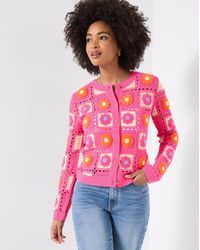 Joe Browns - Fun And Floral Crochet Cardigan - Lyst