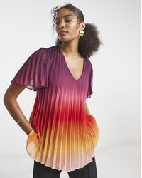 Joanna Hope - Ombre Pleated Blouse - Lyst