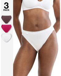 Sloggi - 3Pk Tai Hi Leg Knicker - Lyst