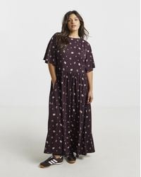 Simply Be - Supersoft Boat Neck Midi Dress - Lyst