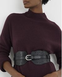 JD Williams - Scalloped Laser Cut Waist Belt - Lyst