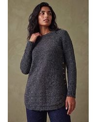 Roman - Roman Button Detail Curved Hem Jumper - Lyst