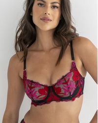 Pour Moi - Pour Moi Roxanne Full Cup Bra Blk - Lyst