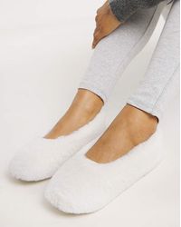 Simply Be - Fluffy Ballerina Slipper Wide - Lyst