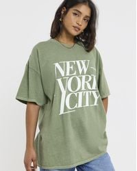 Simply Be - New York City Slogan T-Shirt - Lyst