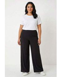 Roman Curve - Elastic Waist Wide Trousers - Lyst