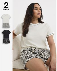 Pretty Secrets - Rib Short Set (2 Pack) - Lyst