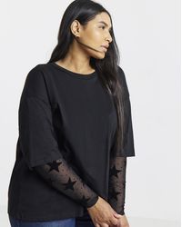 Simply Be - Mesh Velour 2 - Lyst