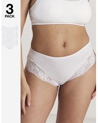 Pretty Secrets - 3 Pack Midi Brazilian Knickers - Lyst