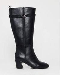 JD Williams - Block Heel Knee High Boot Wide - Lyst