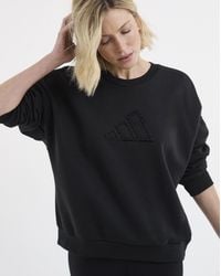adidas - Crew Neck Pearl Logo Sweatshirt - Lyst