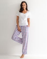Pour Moi - Pour Moi Ribbed Pj Set - Lyst