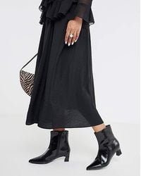 Simply Be - Flared Heel Ankle Boot Ex Wide - Lyst