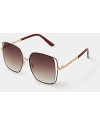 Accessorize - Cut Out Square Sunglasses - Lyst