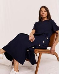Julipa - Petite Button Detail Midi Dress - Lyst