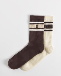 Sweaty Betty - Ribbed Crew Sock 2 Pack - Lyst