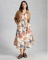 White Stuff - Kate Button Through Dress - Lyst
