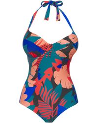 JD Williams - Padded Underwired Plunge Swimsuit - Lyst
