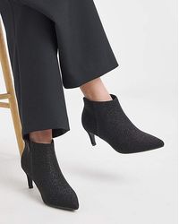 JD Williams - Kitten Heel Pointed Toe Ankle Boot E - Lyst
