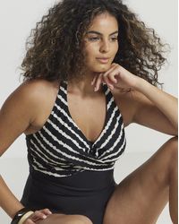 Figleaves - Halter Tummy Control Swimsuit - Lyst
