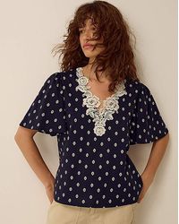 Monsoon - Janey Printed Jersey Top - Lyst