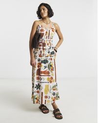 Native Youth - Ny Shirred Cami Midi - Lyst