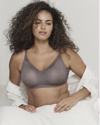Pretty Secrets - Lace Trim Comfort Bra - Lyst