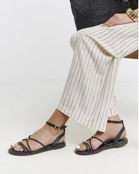 Simply Be - Hardware Detail Flat Sandals Wide - Lyst