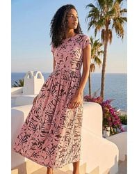 Roman - Roman Floral Print Stretch Midi Dress - Lyst