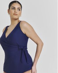 JD Williams - Leaf Mix And Match Wrap Over Tankini Top - Lyst
